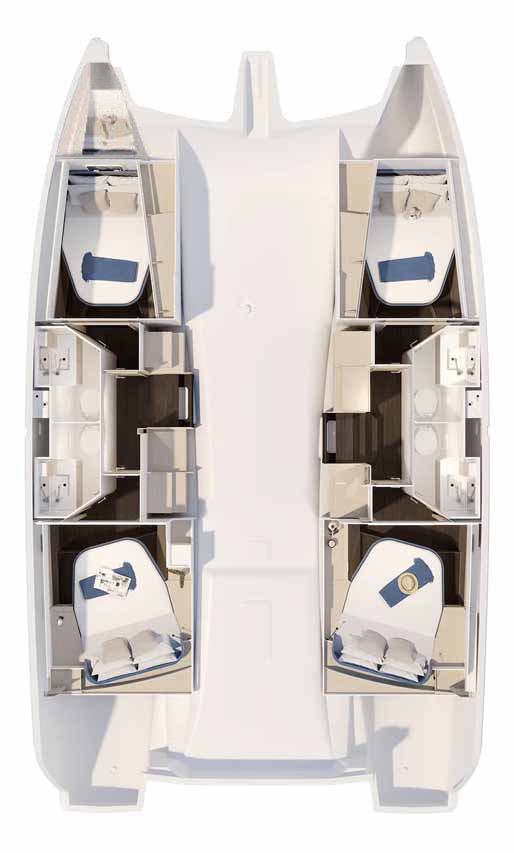 Pronájem jachty v Trogir -Fountaine Pajot Fountaine Pajot FP 41 Quatuor 4 na Samboatu