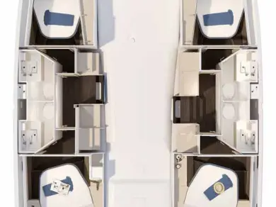 Pronájem jachty v Trogir -Fountaine Pajot Fountaine Pajot FP 41 Quatuor 4 na Samboatu