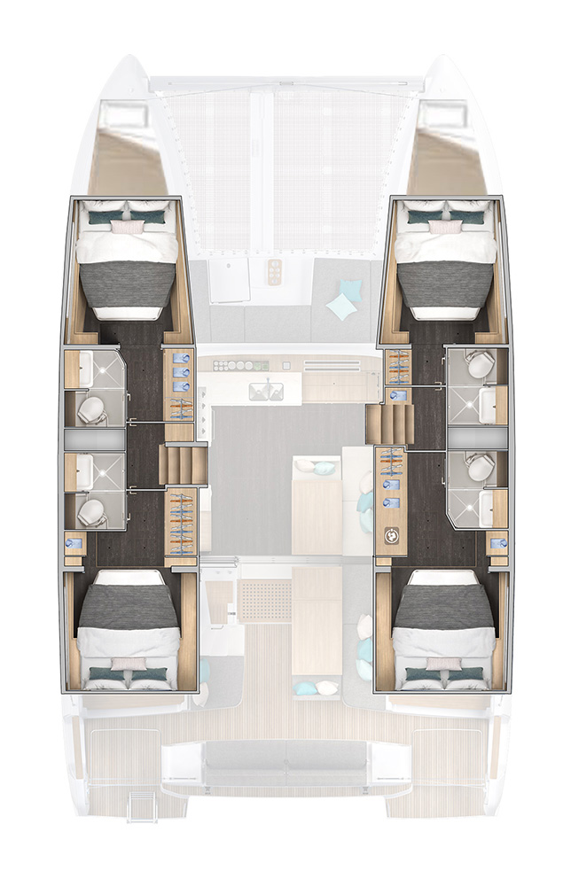 Pronájem Katamarán Lagoon s licencí