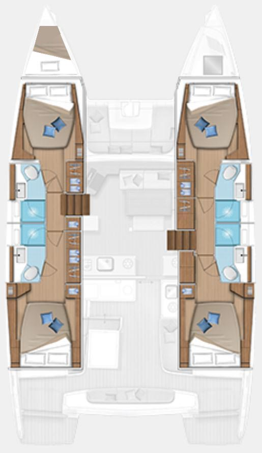 Pronájem lodi Lagoon Lagoon 46 v Deme of Volos na Samboatu