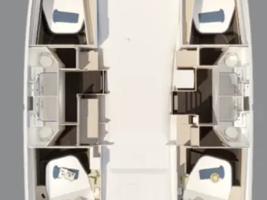 Pronájem lodi Donji Seget lákavé ceny Fountaine Pajot FP 44 Quatuor ELECTRIC - 4 + 1 cab.