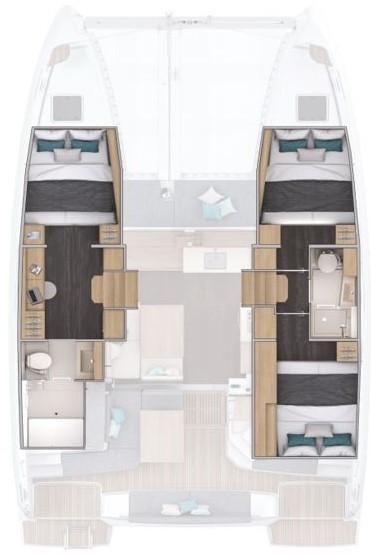 Pronájem jachty v Alimos -Lagoon Lagoon 38 - 3 + 2 cab. na Samboatu
