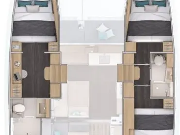 Pronájem jachty v Alimos -Lagoon Lagoon 38 - 3 + 2 cab. na Samboatu