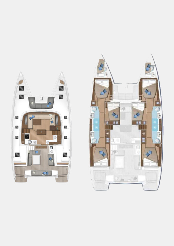 Pronájem Katamarán v Alimos -Lagoon Lagoon 50
