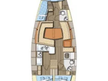 Pronájem jachty v Biograd Na Moru -Elan Impression 434 na Samboatu