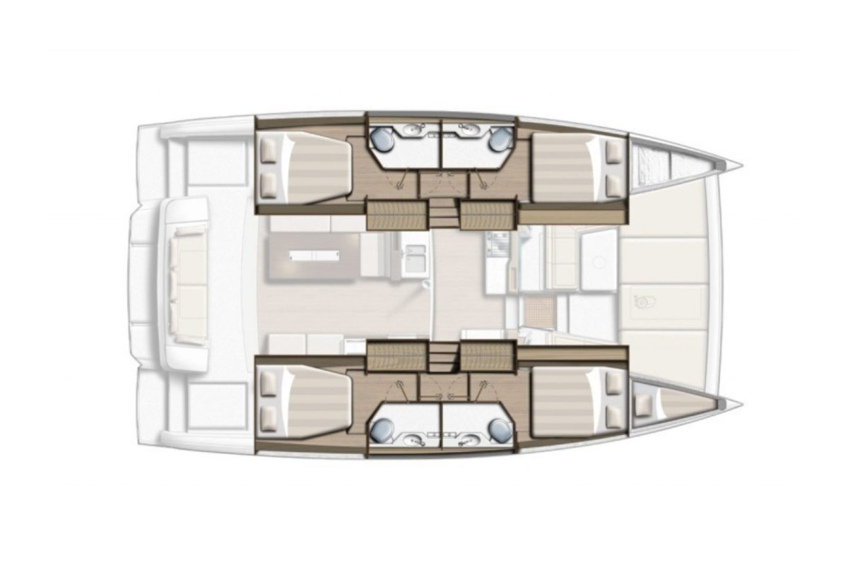 Pronájem lodi Bali Bali 4.2 v Biograd Na Moru na Samboatu