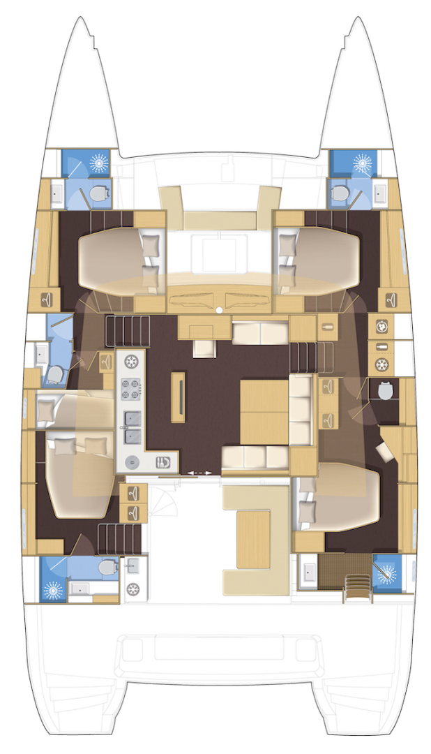 Lagoon Lagoon 52 F jednotlivci a charterové společnosti v Gouvia