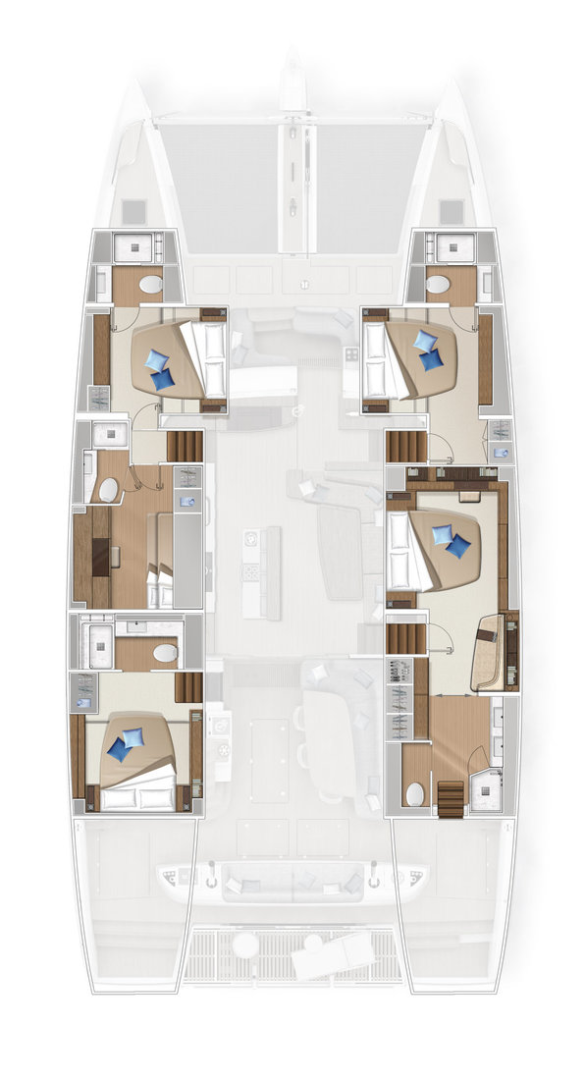 Pronájem Katamarán v Alimos -Lagoon Lagoon Sixty 5