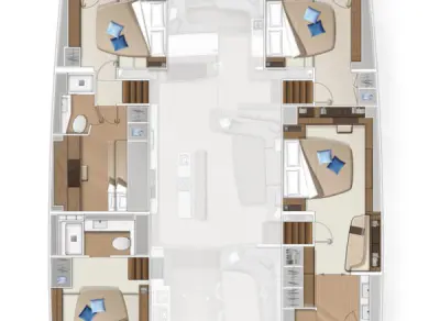 Pronájem Katamarán v Alimos -Lagoon Lagoon Sixty 5