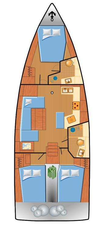 Bénéteau Oceanis 40.1 jednotlivci a charterové společnosti v Punat