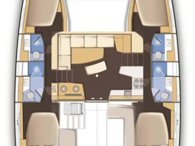 Pronájem lodi Alimos lákavé ceny Lagoon 42