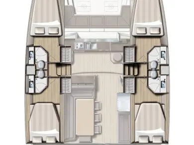Pronájem lodi Bali Bali 4.3 v Plataniás na Samboatu