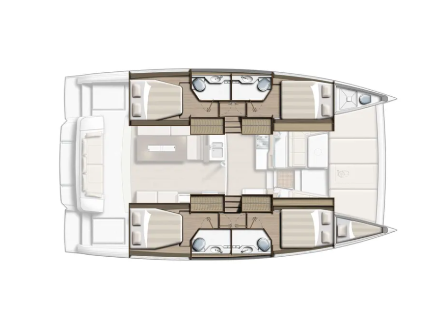 Pronájem lodi Bali Bali 4.2 v Paleros na Samboatu