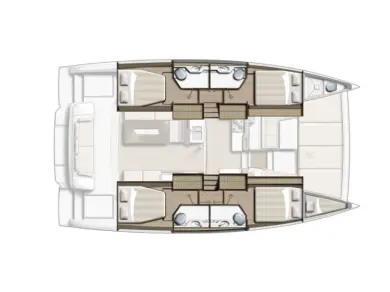 Pronájem lodi Bali Bali 4.2 v Paleros na Samboatu