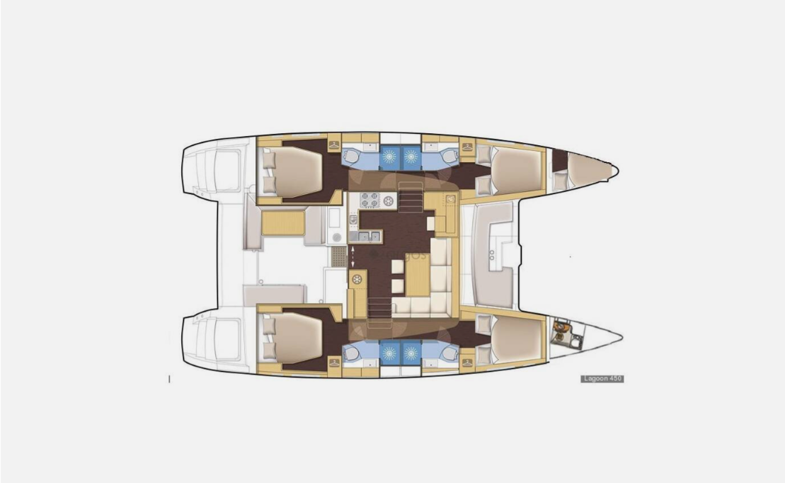 Pronájem jachty v Lefkáda -Lagoon Lagoon 450 F na Samboatu