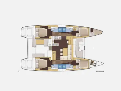 Pronájem jachty v Lefkáda -Lagoon Lagoon 450 F na Samboatu