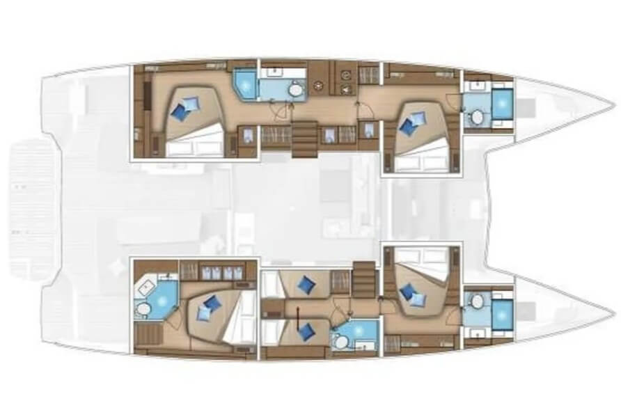Pronájem lodi Donji Seget lákavé ceny Lagoon 55 - 4 + 2 cab.