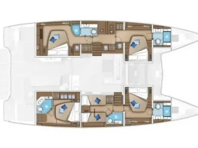Pronájem lodi Donji Seget lákavé ceny Lagoon 55 - 4 + 2 cab.
