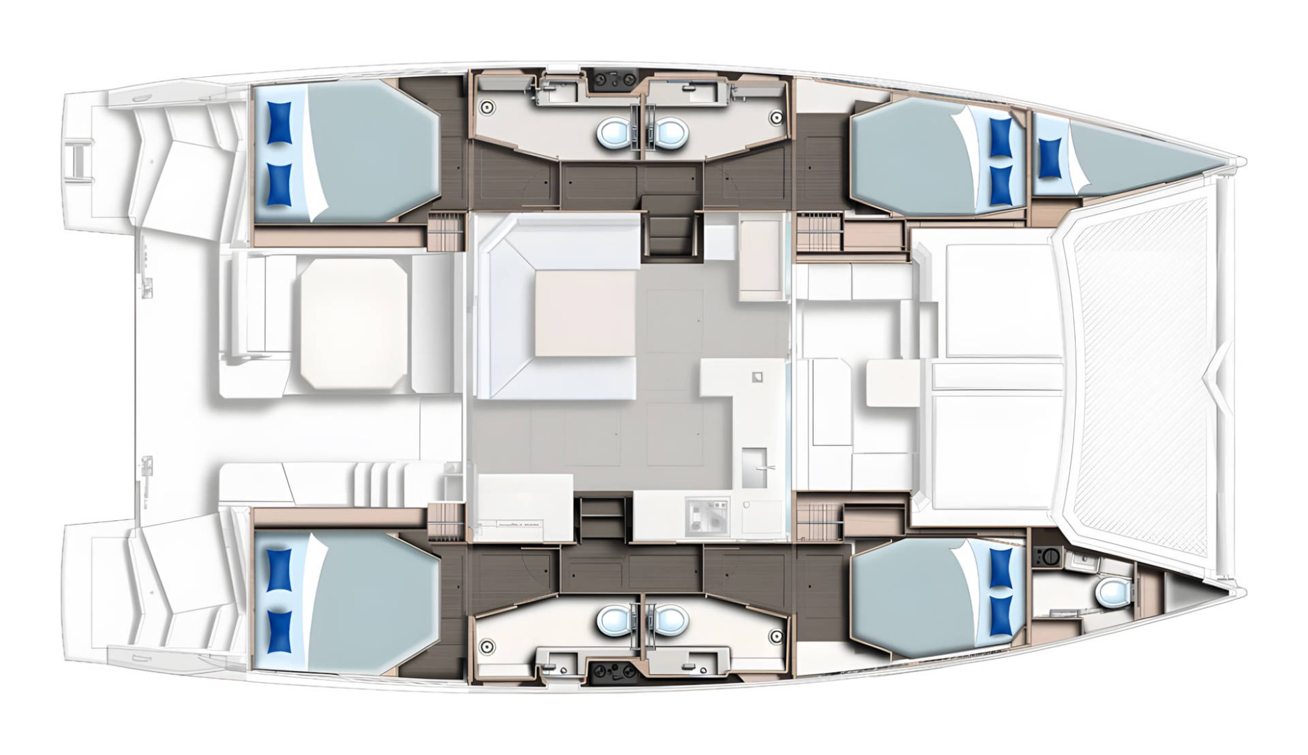Pronájem Katamarán Leopard Catamarans / Robertson & Caine s licencí