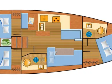 Pronájem lodi Jeanneau Sun Odyssey 410 v Palma de Mallorca na Samboatu