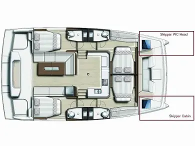 Pronájem Katamarán v Lefkáda -Bali Bali Catspace Voile