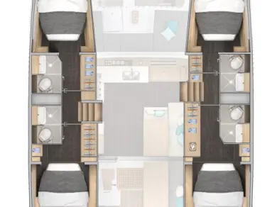 Lagoon Lagoon 43 jednotlivci a charterové společnosti v Donji Seget