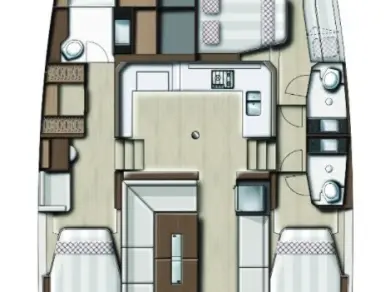 Pronájem jachty v Pirovac -Bali Bali Catspace Voile na Samboatu