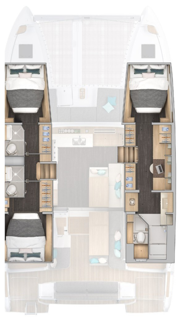 Pronájem lodi Parham Town lákavé ceny Lagoon 43