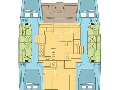 Pronajmout Katamarán se skipperem či ne Lagoon v Le Marin