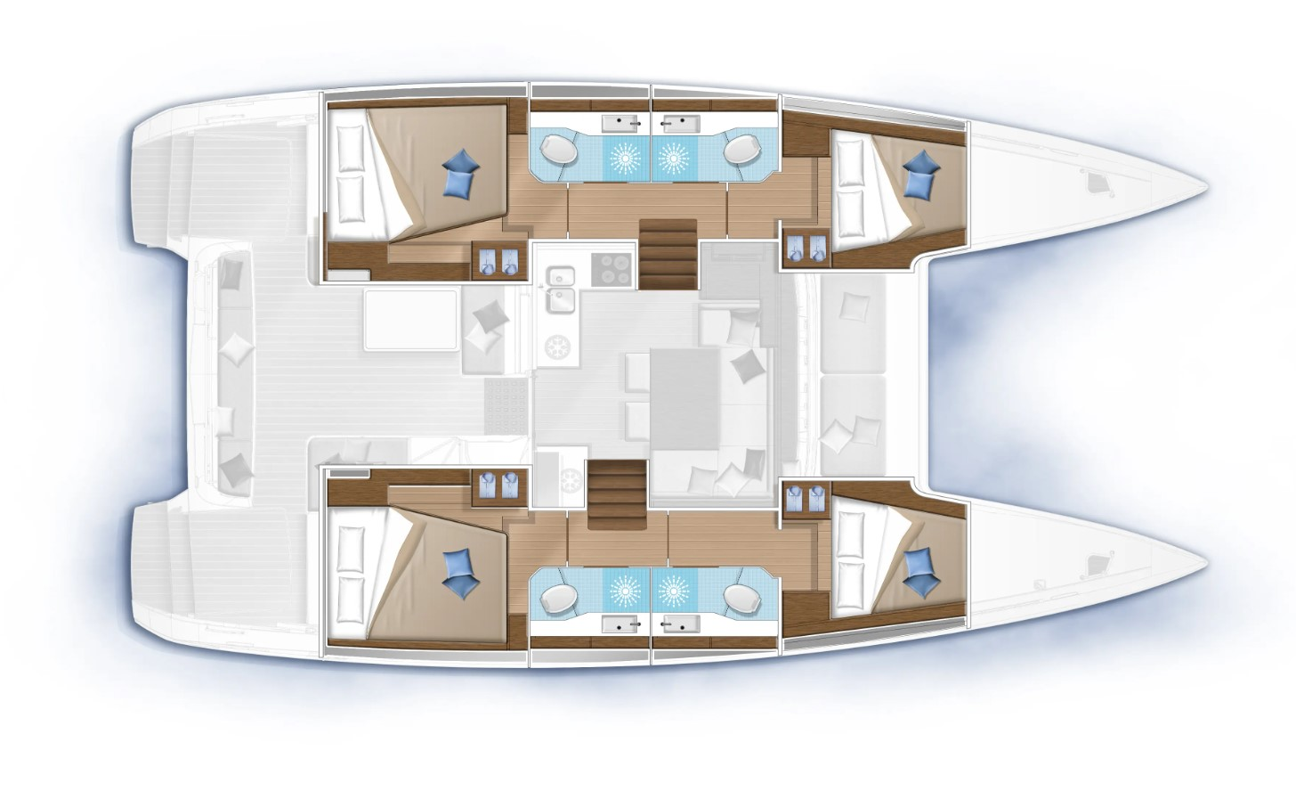 Lagoon Lagoon 40 jednotlivci a charterové společnosti v Kaštela