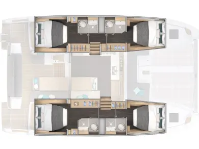 Pronájem Katamarán v Kaštela -Lagoon Lagoon 43