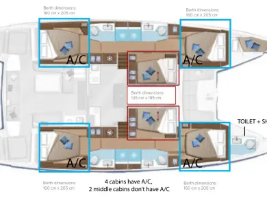 Pronajmout si Lagoon Lagoon 50 v Kaštela