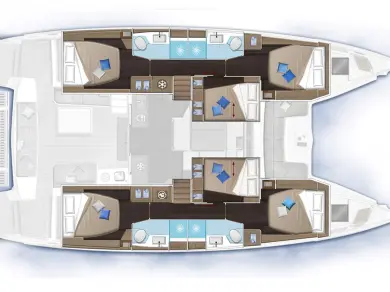 Pronájem lodi Kaštela lákavé ceny Lagoon 51