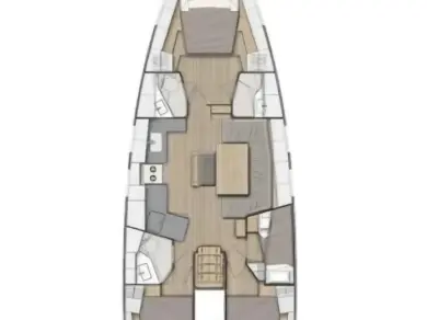Pronajmout si Bénéteau Oceanis 47 - 4 cab. v Donji Seget