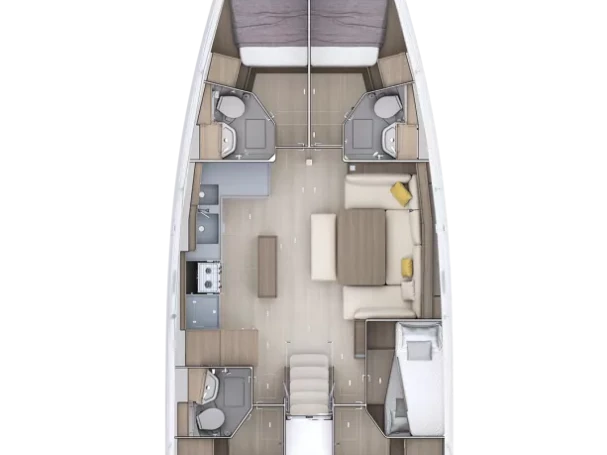 Pronájem jachty v Kos -Bénéteau Oceanis 52 - 6 cab. na Samboatu