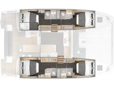 Pronájem Katamarán Lagoon s licencí