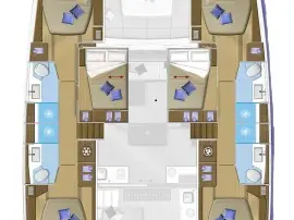 Lagoon Lagoon 50 jednotlivci a charterové společnosti v Nidri