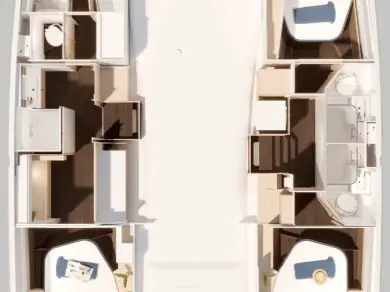 Pronájem lodi Frenchtown lákavé ceny Fountaine Pajot FP 44 Maestro - 3 cab.