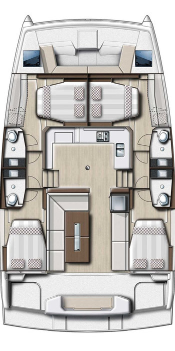 Pronájem Katamarán v Preveza -Bali Bali Catspace Voile