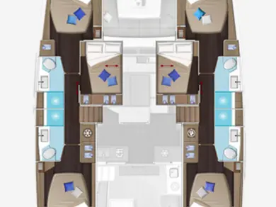 Pronájem lodi Preveza lákavé ceny Lagoon 51