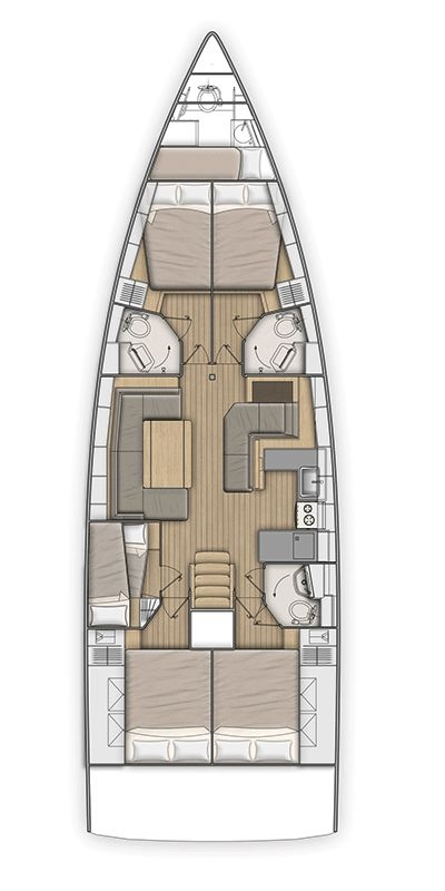 Pronájem lodi Capo d'Orlando lákavé ceny Oceanis 51.1