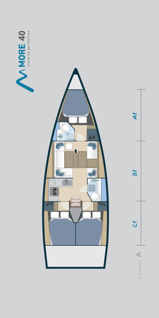 Pronájem lodi Trogir lákavé ceny More 40