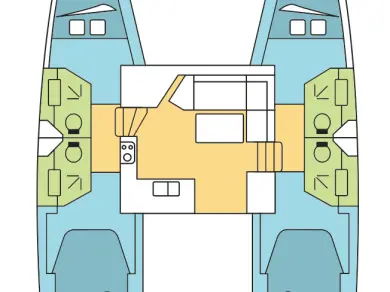 Pronájem jachty v Rostock -Fountaine Pajot Isla 40 na Samboatu