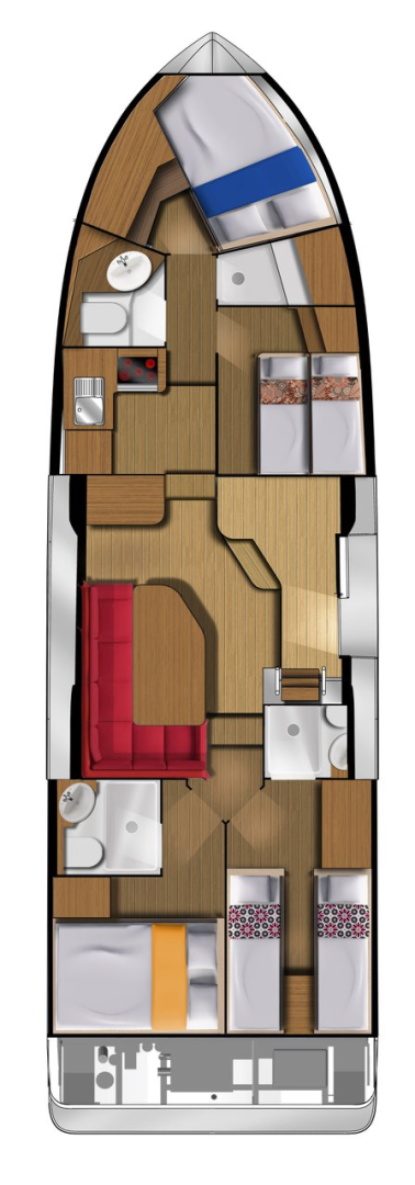 Pronájem jachty v Casale sul Sile -Houseboat Holidays Italia S.R.L. Minuetto 8 na Samboatu