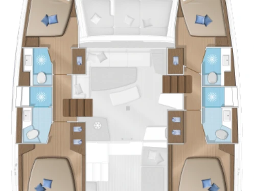 Pronájem Katamarán Lagoon s licencí