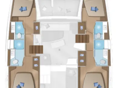 Pronájem Katamarán Lagoon s licencí