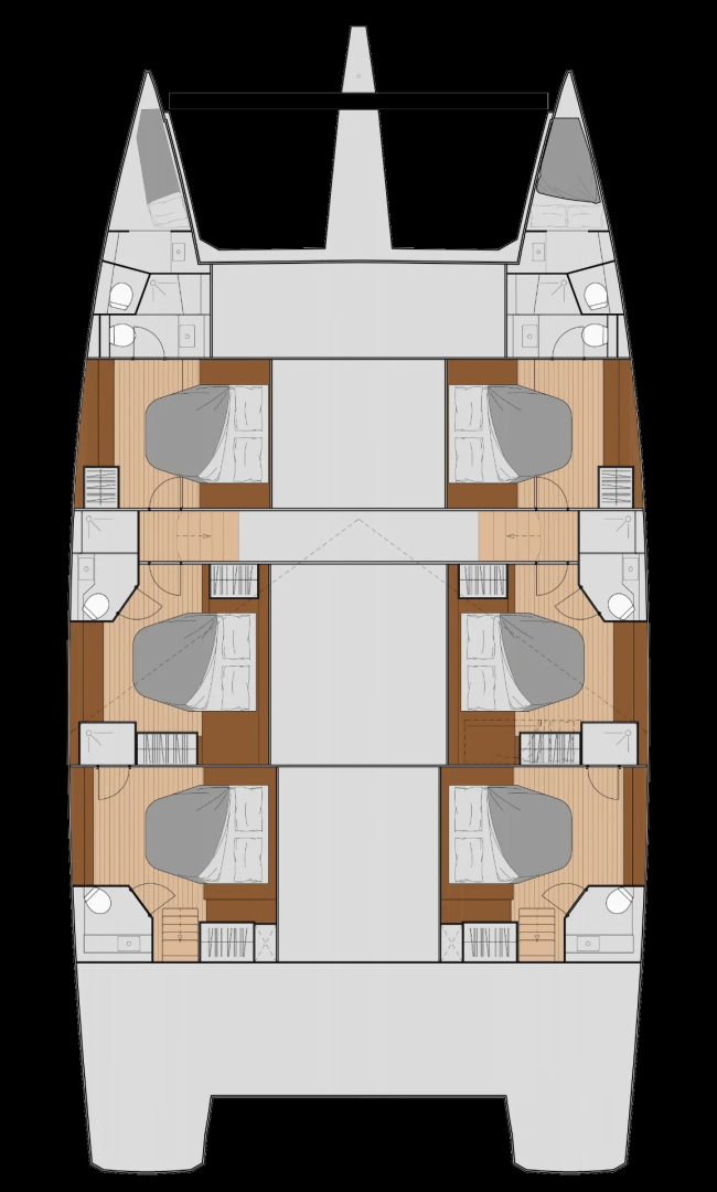 Fountaine Pajot Fountaine Pajot Samana 59 - 6 + 2 cab jednotlivci a charterové společnosti v Procida