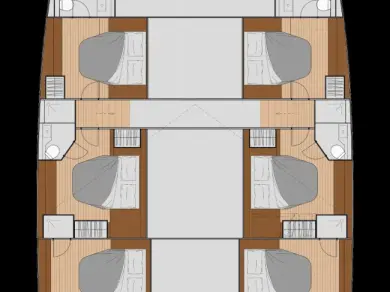 Fountaine Pajot Fountaine Pajot Samana 59 - 6 + 2 cab jednotlivci a charterové společnosti v Procida