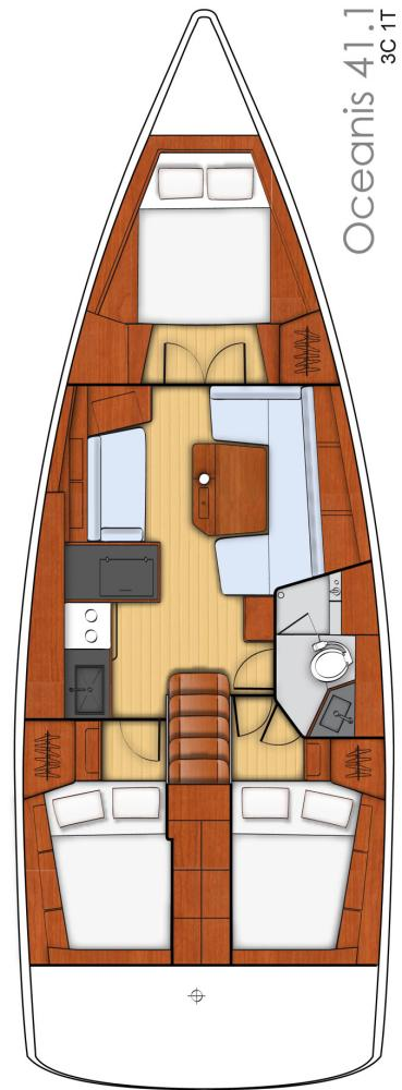 Pronájem Plachetnice v Biograd Na Moru -Bénéteau Oceanis 41.1