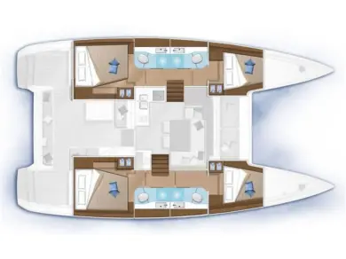 Pronájem Katamarán Lagoon s licencí